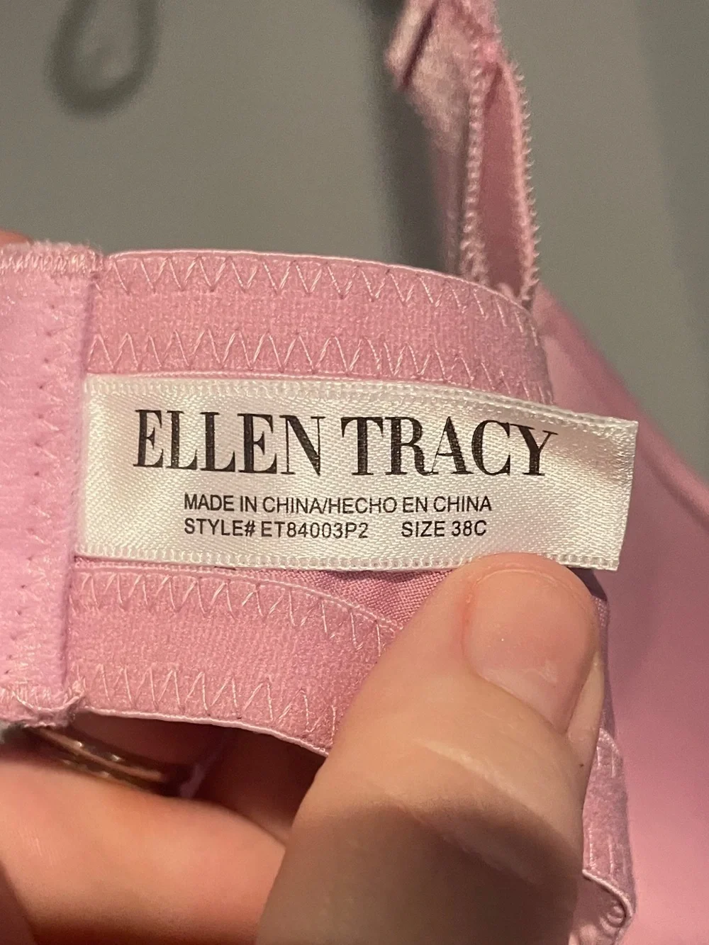 Ellen Tracy Everyday T-Shirt Bras Size 38C Underwire Adjustable Straps - 2-Pack